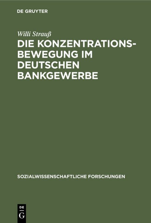 Produktbild: Die Konzentrationsbewegung im deutschen Bankgewerbe