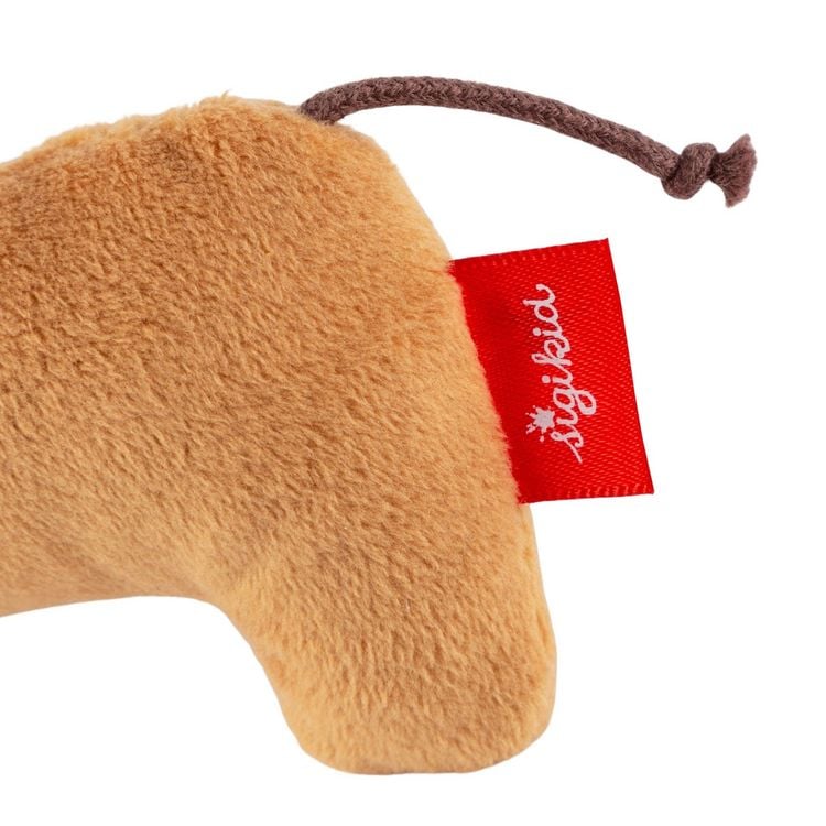 Produktbild: Sigikid 43535 - Greifling Rassel Hund Dackel, Pl&uuml;sch, 15 cm