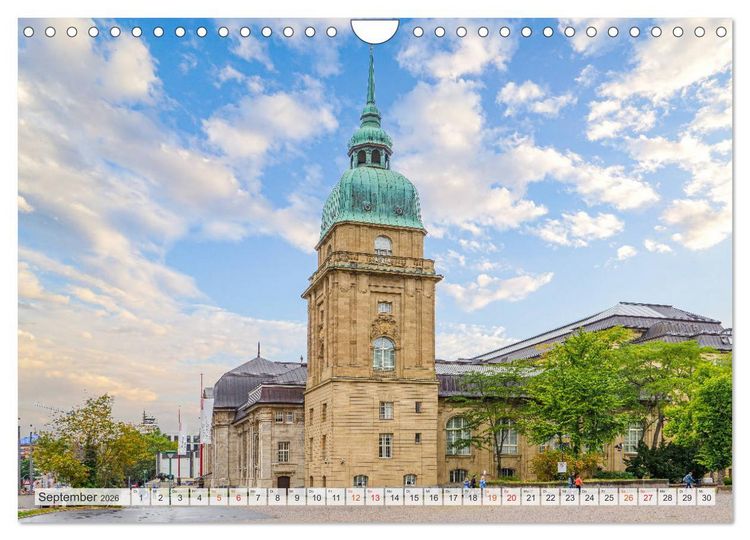 Produktbild: Darmstadt Stadtansichten (Wandkalender 2026 DIN A4 quer), CALVENDO Monatskalender