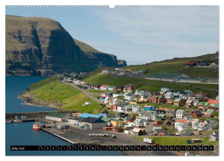 Produktbild: Faroe Islands / UK-Version (High Quality Premium Wall Calendar 2026 DIN A2 landscape),CALVENDO 12 Month Wall Calendar