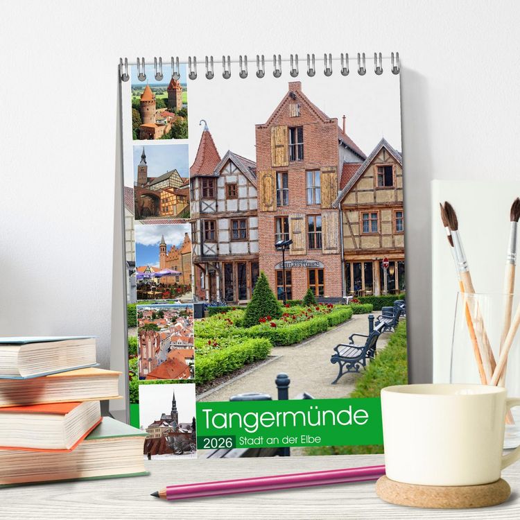Produktbild: Tangerm&uuml;nde - Stadt an der Elbe (Tischkalender 2026 DIN A5 hoch), CALVENDO Monatskalender