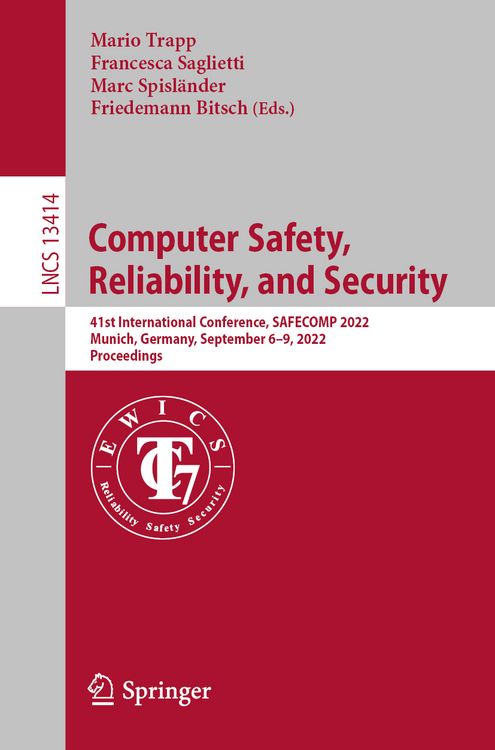 Produktbild: Computer Safety, Reliability, and Security