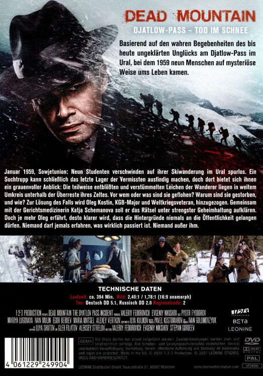 Produktbild: Dead Mountain: Djatlow-Pass - Tod im Schnee [3 DVDs]