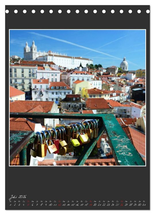 Produktbild: In den Stra&szlig;en und Gassen von Lissabon 2026 (Tischkalender 2026 DIN A5 hoch), CALVENDO Monatskalender