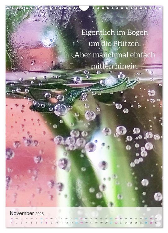 Produktbild: Manchmal - Poetische Momentaufnahmen (Wandkalender 2026 DIN A3 hoch), CALVENDO Monatskalender
