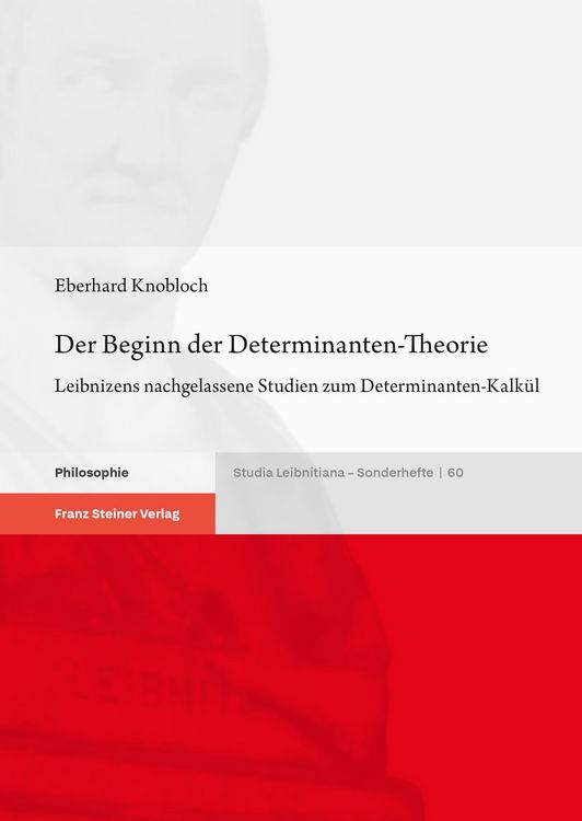 Produktbild: Der Beginn der Determinanten-Theorie