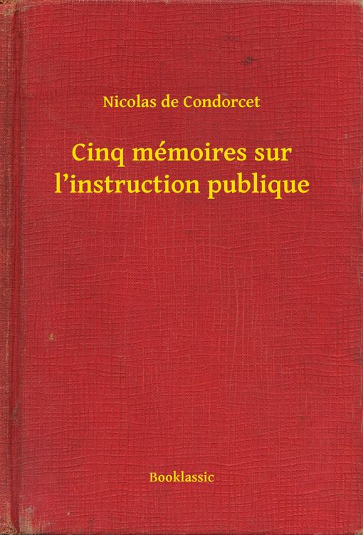 Produktbild: Cinq m&eacute;moires sur l'instruction publique