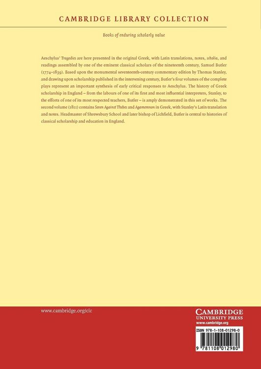 Produktbild: Aeschyli Tragoediae Quae Supersunt