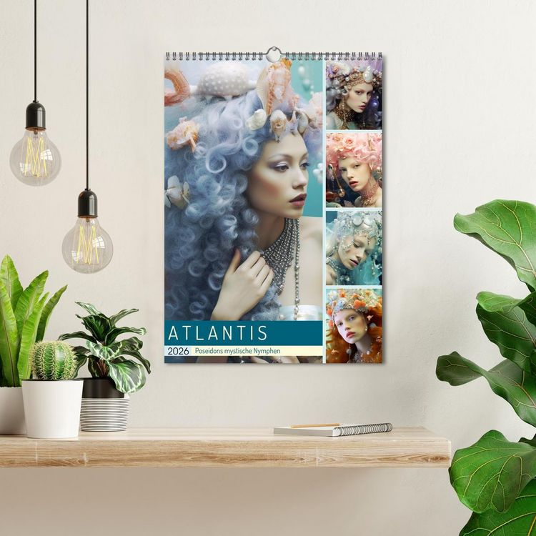 Produktbild: Atlantis. Poseidons mystische Nymphen (Wandkalender 2026 DIN A3 hoch), CALVENDO Monatskalender