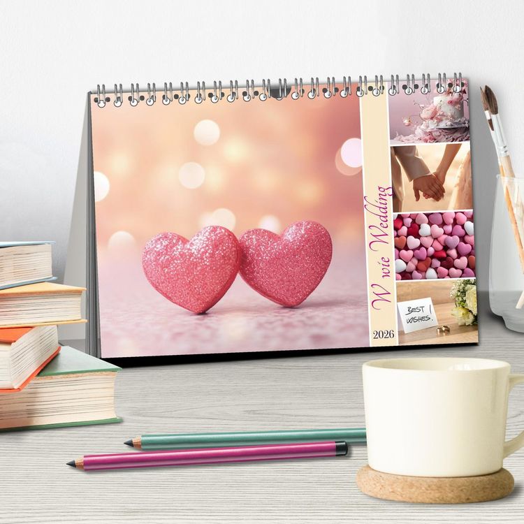 Produktbild: W wie Wedding (Tischkalender 2026 DIN A5 quer), CALVENDO Monatskalender