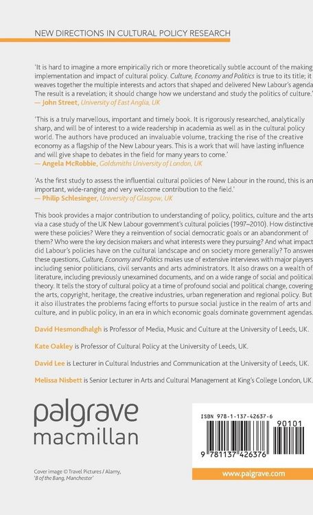 Produktbild: Culture, Economy and Politics