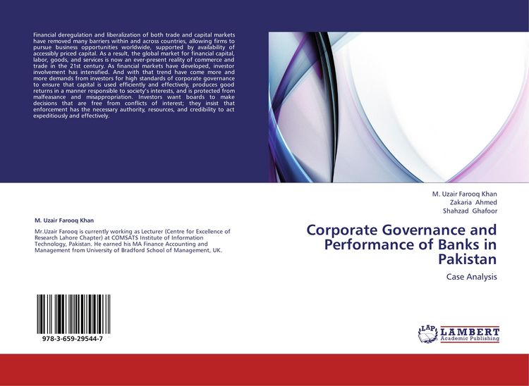 Produktbild: Corporate Governance and Performance of Banks in Pakistan