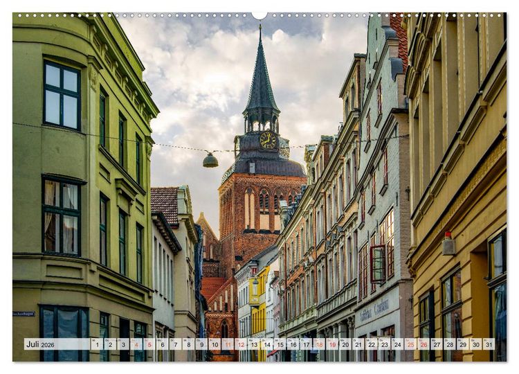 Produktbild: G&uuml;strow Impressionen (hochwertiger Premium Wandkalender 2026 DIN A2 quer), Kunstdruck in Hochglanz