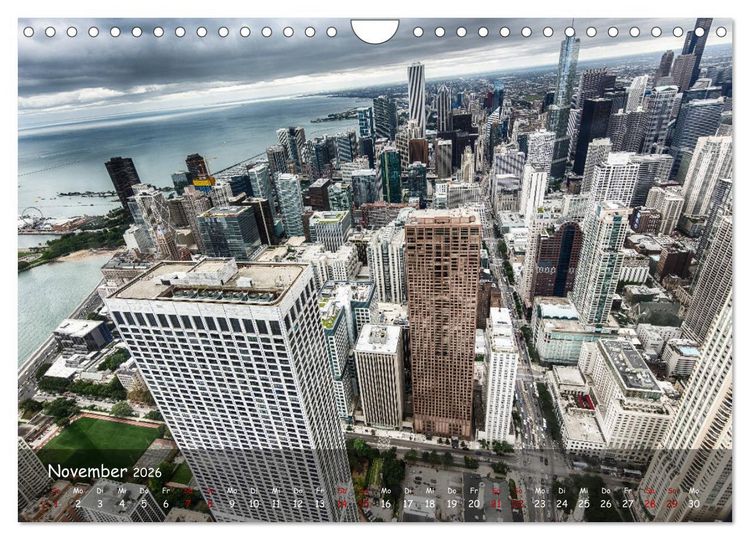 Produktbild: Chicago - Stadt der Ebenen (Wandkalender 2026 DIN A4 quer), CALVENDO Monatskalender