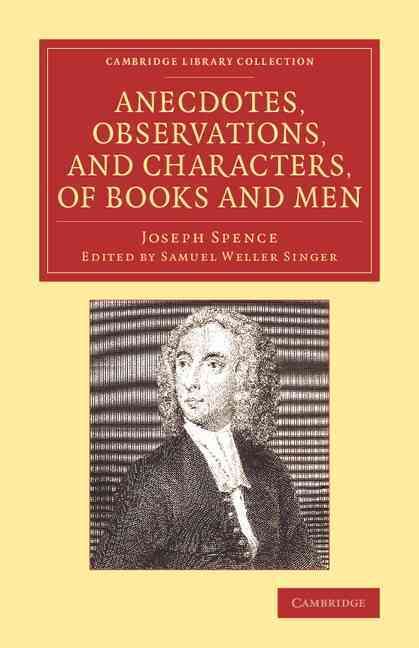 Produktbild: Anecdotes, Observations, and Characters, of Books and Men