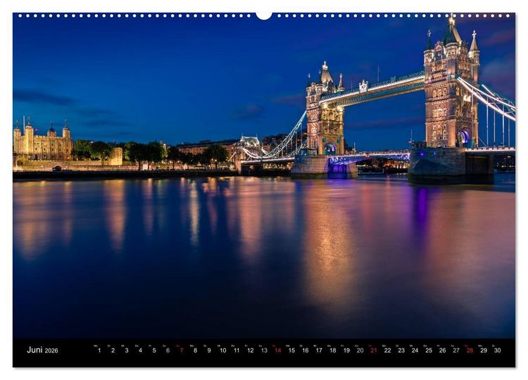 Produktbild: Weltmetropole London (hochwertiger Premium Wandkalender 2026 DIN A2 quer), Kunstdruck in Hochglanz