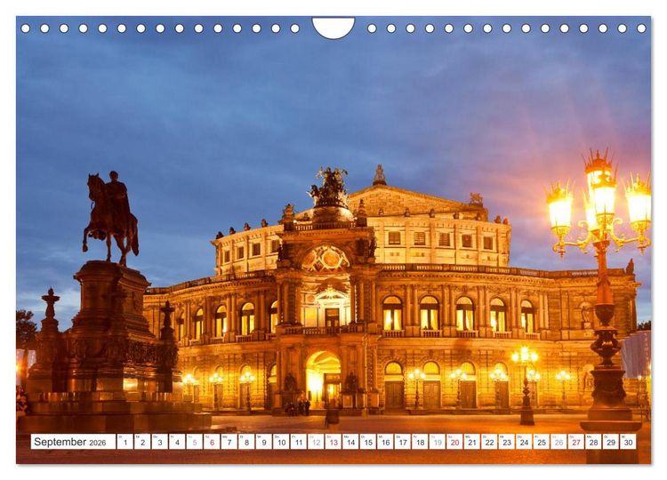 Produktbild: Die deutschen Bundesl&auml;nder - Sachsen (Wandkalender 2026 DIN A4 quer), CALVENDO Monatskalender