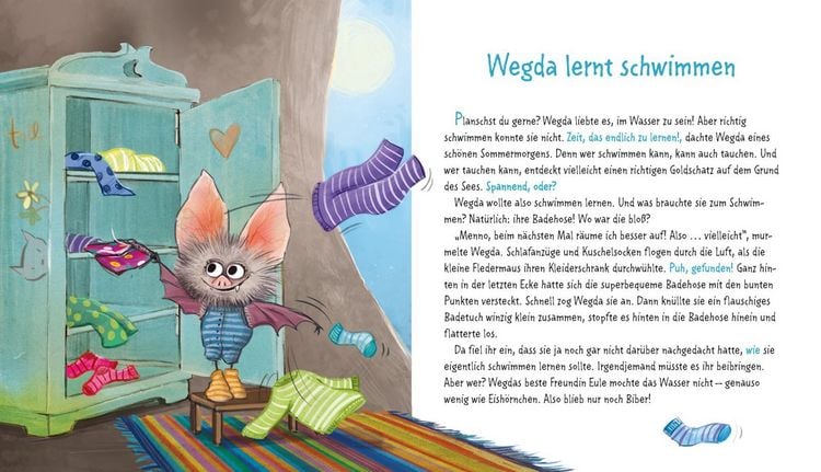 Produktbild: Die kleine Fledermaus Wegda: Wegda planscht los