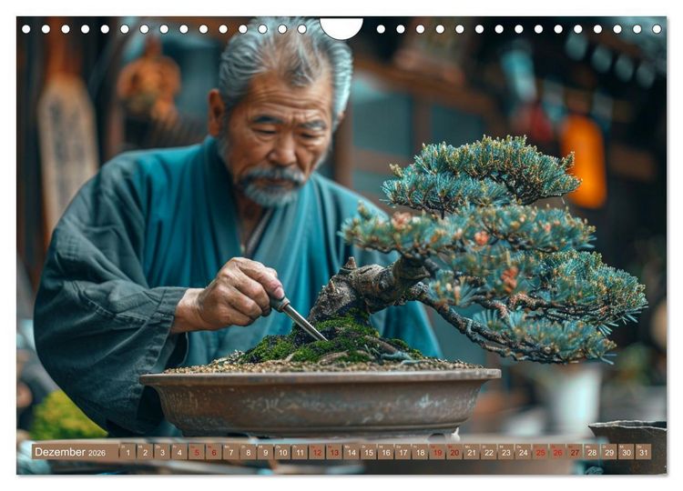 Produktbild: Bonsai meditativ (Wandkalender 2026 DIN A4 quer), CALVENDO Monatskalender