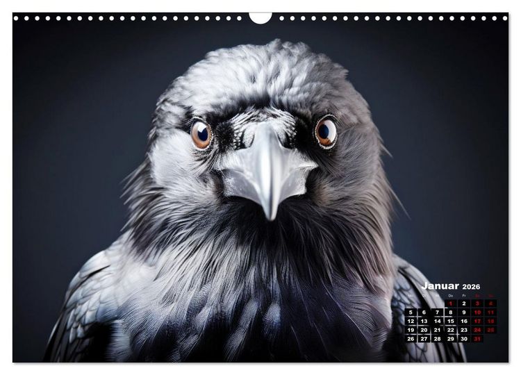 Produktbild: Only Black (Wandkalender 2026 DIN A3 quer), CALVENDO Monatskalender