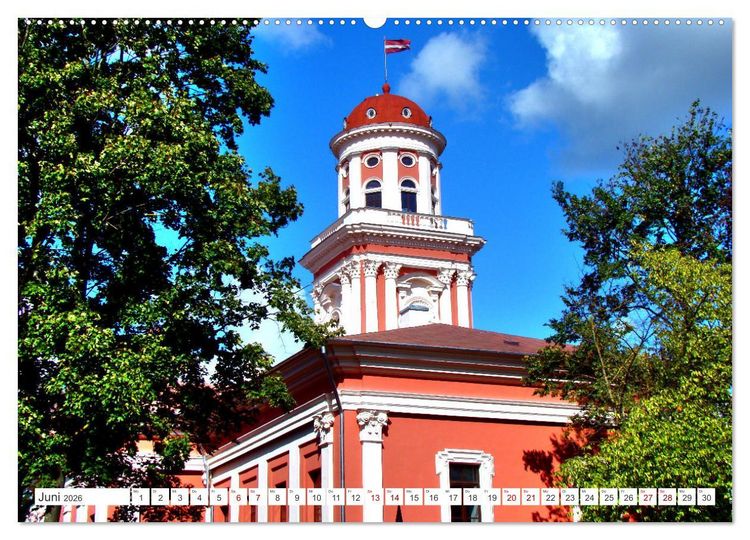 Produktbild: Mitau-Jelgava - Kurlands malerische Hauptstadt (hochwertiger Premium Wandkalender 2026 DIN A2 quer), Kunstdruck in Hochglanz