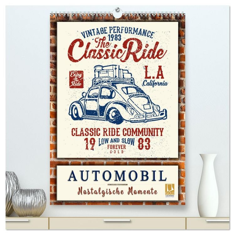 Produktbild: Automobil - nostalgische Momente (hochwertiger Premium Wandkalender 2026 DIN A2 hoch), Kunstdruck in Hochglanz
