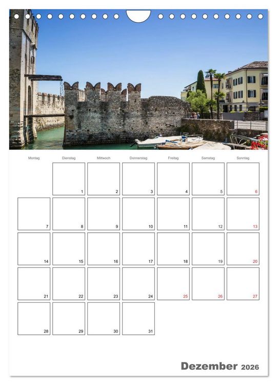 Produktbild: GARDASEE Terminplaner (Wandkalender 2026 DIN A4 hoch), CALVENDO Monatskalender