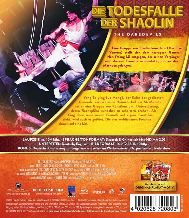 Produktbild: Die Todesfalle der Shaolin (Shaw Brothers Collection)