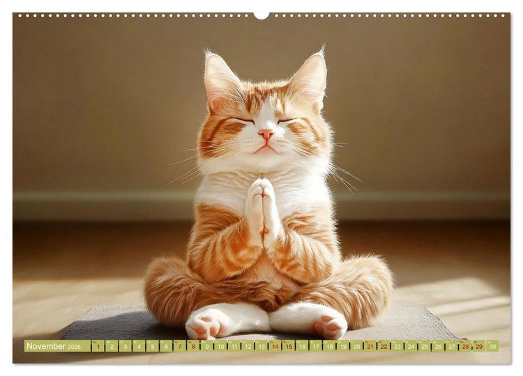Produktbild: Lustige Sportarten f&uuml;r Katzen (Wandkalender 2026 DIN A2 quer), CALVENDO Monatskalender