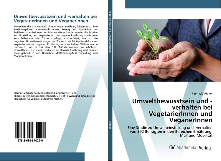 Produktbild: Umweltbewusstsein und -verhalten bei VegetarierInnen und VeganerInnen