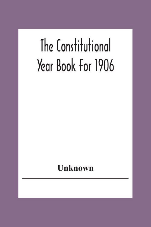 Produktbild: The Constitutional Year Book For 1906