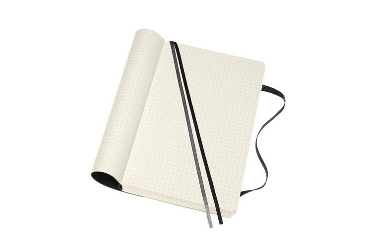 Produktbild: Moleskine Notizbuch Large/A5, Kariert, Erweiterte Seitenanzahl, Schwarz