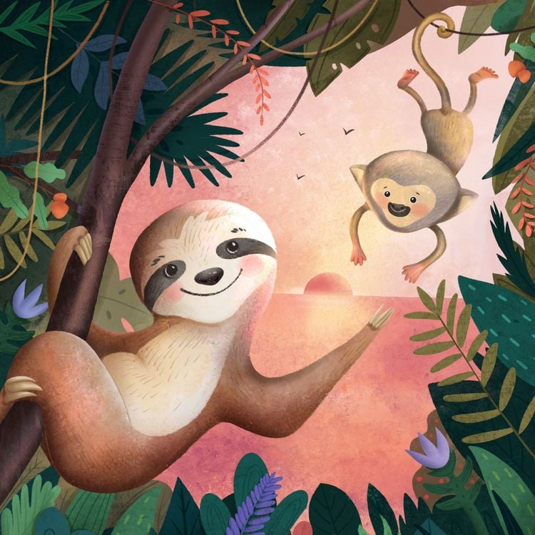 Produktbild: Yawnie the sloth comes to visit