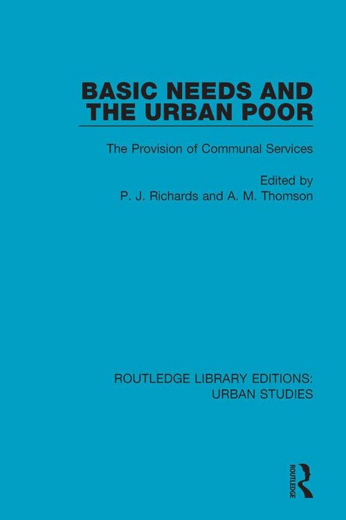 Produktbild: Basic Needs and the Urban Poor