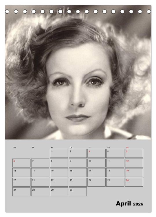 Produktbild: Diven der Stummfilm-&Auml;ra (Tischkalender 2026 DIN A5 hoch), CALVENDO Monatskalender