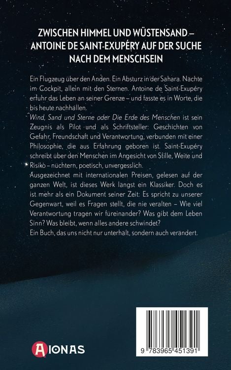 Produktbild: Wind, Sand und Sterne oder Die Erde des Menschen