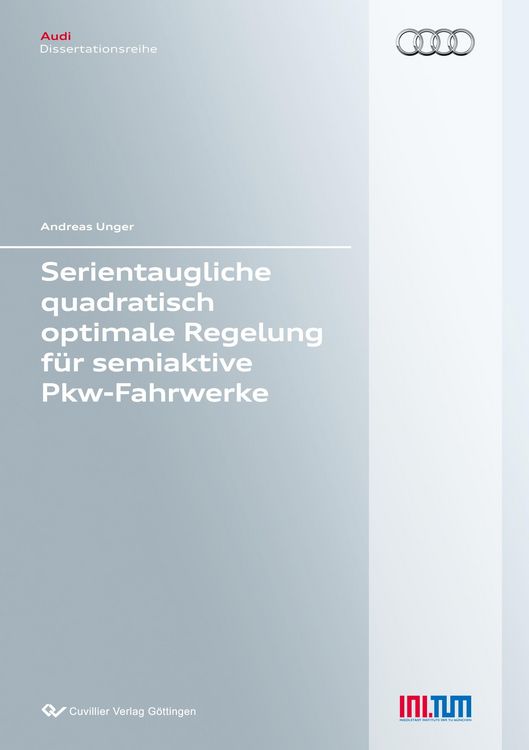 Produktbild: Serientaugliche quadratisch optimale Regelung f&uuml;r semiaktive Pkw-Fahrwerke