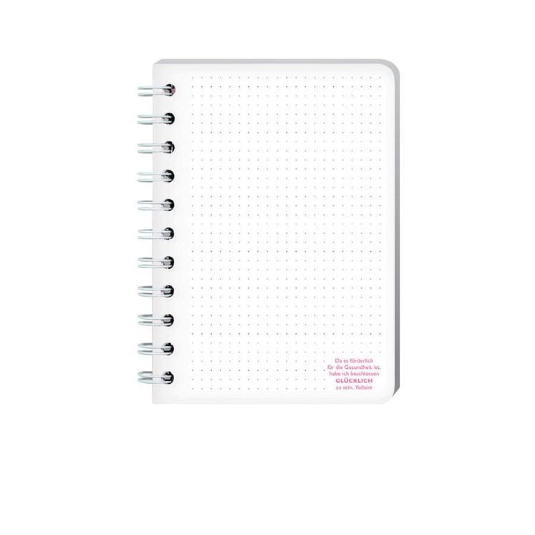 Produktbild: Ringbuch A6 Voltaire Gl&uuml;cklich