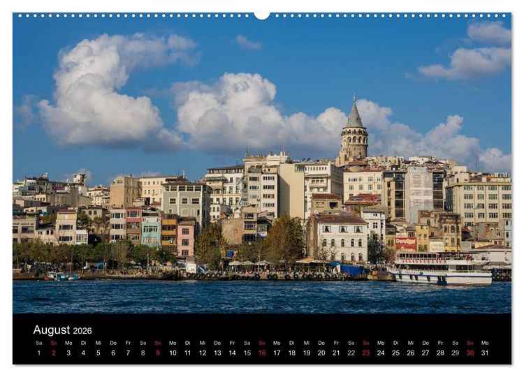 Produktbild: Unterwegs in Istanbul (hochwertiger Premium Wandkalender 2026 DIN A2 quer), Kunstdruck in Hochglanz