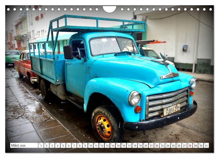 Produktbild: CHEVY POWER - Amerikanische Pickup Trucks in Kuba (Wandkalender 2026 DIN A4 quer), CALVENDO Monatskalender