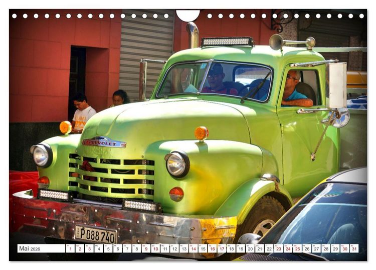 Produktbild: CHEVY POWER - Amerikanische Pickup Trucks in Kuba (Wandkalender 2026 DIN A4 quer), CALVENDO Monatskalender
