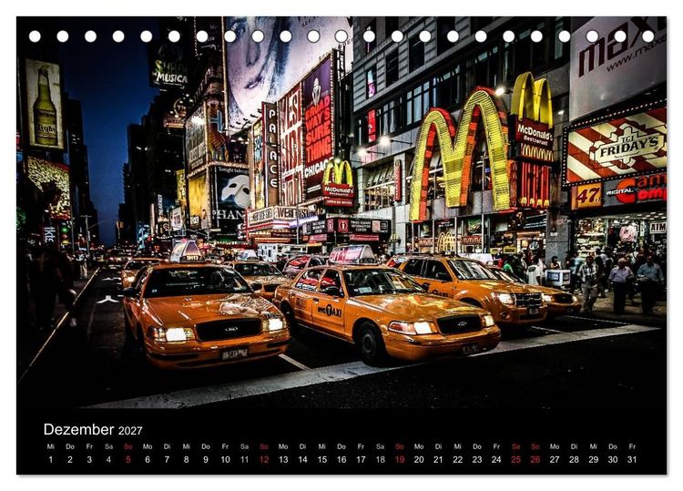 Produktbild: New York feeling (Tischkalender 2027 DIN A5 quer), CALVENDO Monatskalender