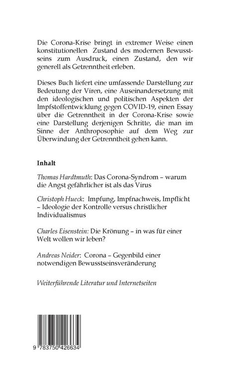 Produktbild: Corona und die &Uuml;berwindung der Getrenntheit