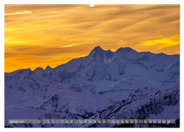 Produktbild: Majest&auml;t Gro&szlig;glockner (hochwertiger Premium Wandkalender 2027 DIN A2 quer), Kunstdruck in Hochglanz