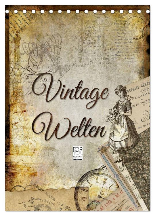 Produktbild: Vintage Welten (Tischkalender 2026 DIN A5 hoch), CALVENDO Monatskalender