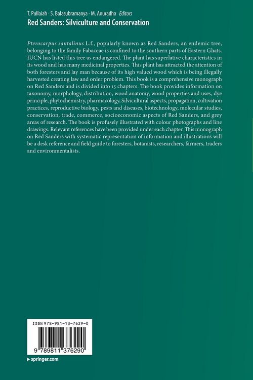 Produktbild: Red Sanders: Silviculture and Conservation