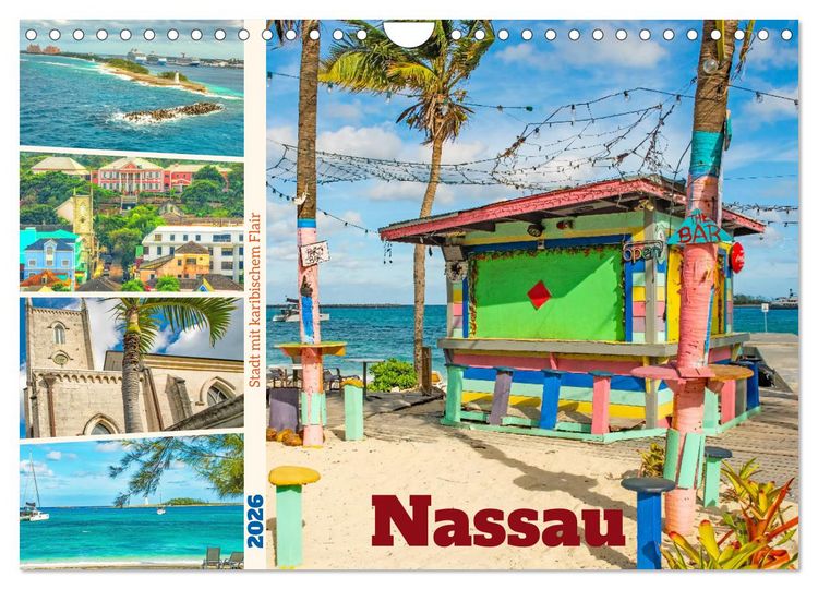 Produktbild: Nassau - Stadt mit karibischem Flair (Wandkalender 2026 DIN A4 quer), CALVENDO Monatskalender