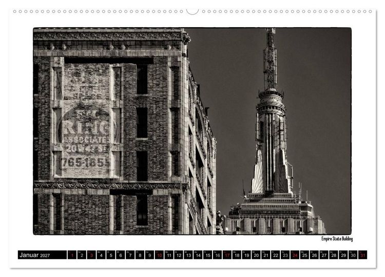 Produktbild: Manhattan Memories - Erinnerungen an New York (Wandkalender 2027 DIN A2 quer), CALVENDO Monatskalender