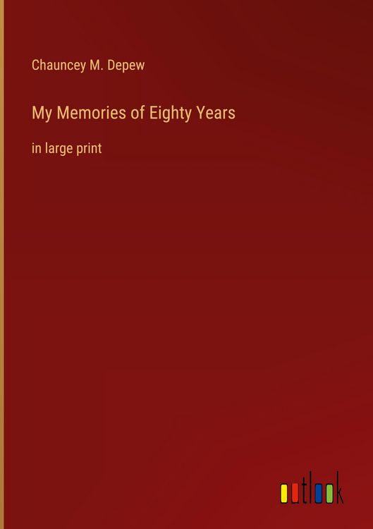 Produktbild: My Memories of Eighty Years