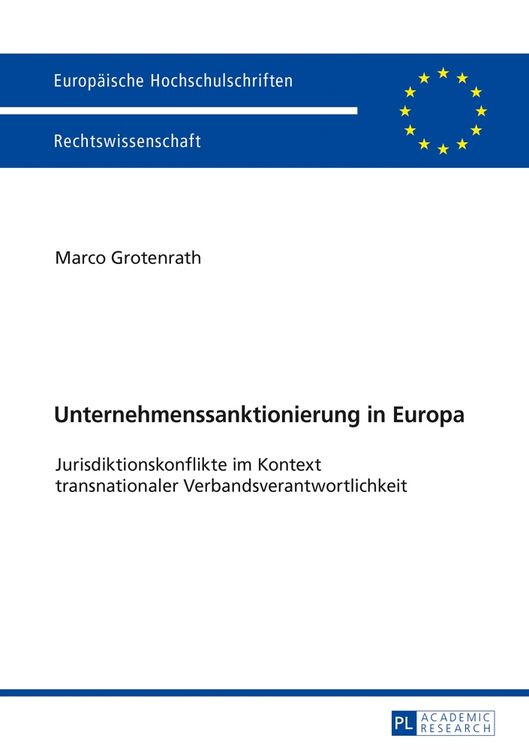 Produktbild: Unternehmenssanktionierung in Europa